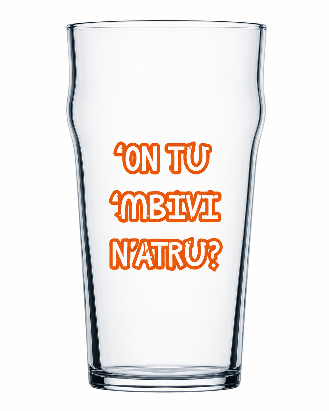 Bicchiere Birra 0.4 "'On tu mbivi n'atru?"