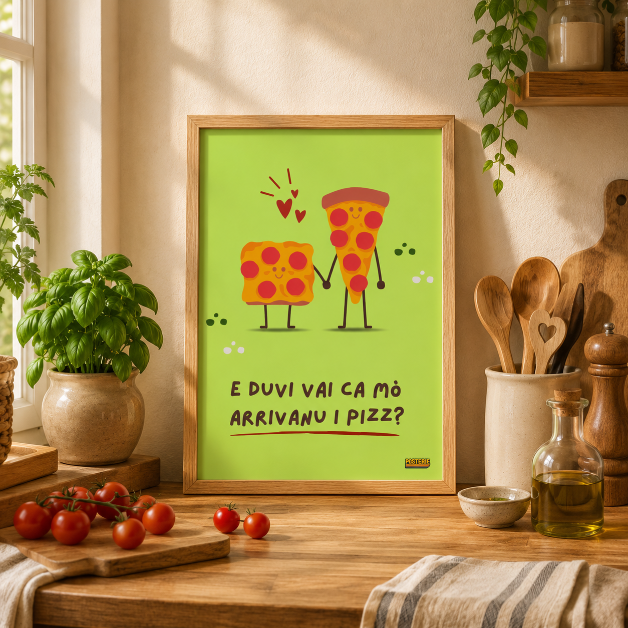 E duvi vai ca mò arrivanu i pizz