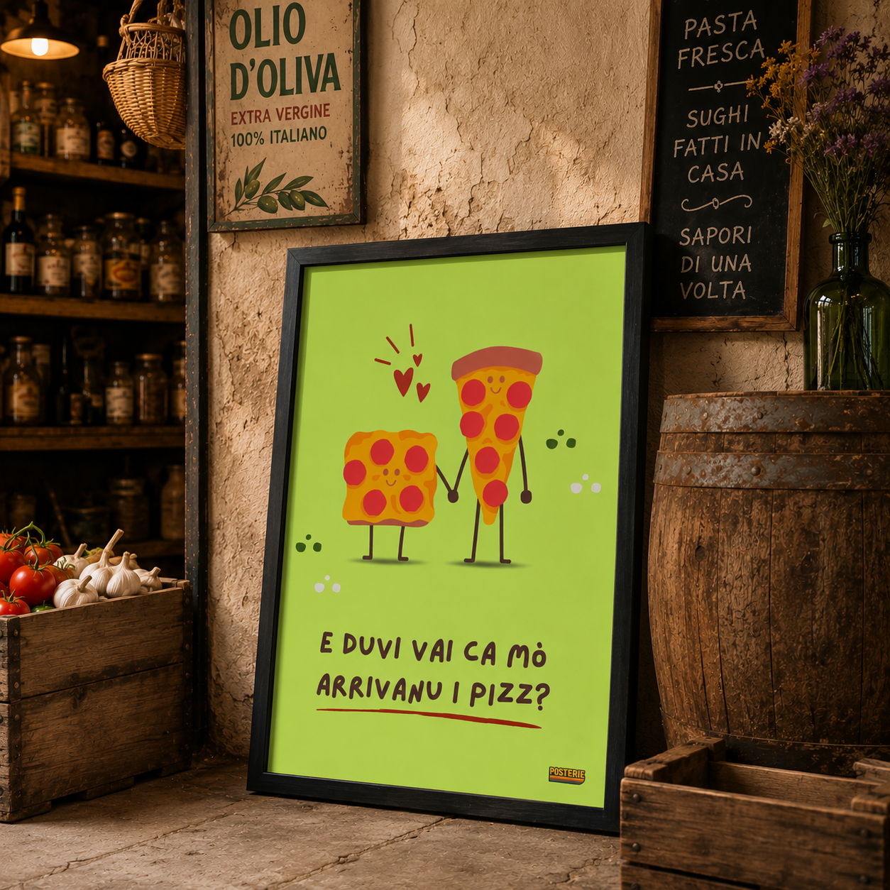 E duvi vai ca mò arrivanu i pizz